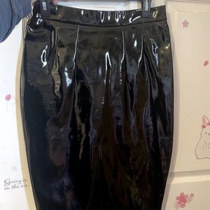 Vixen by Micheline Pitt Vinyl Miss Kitty pencil skirt